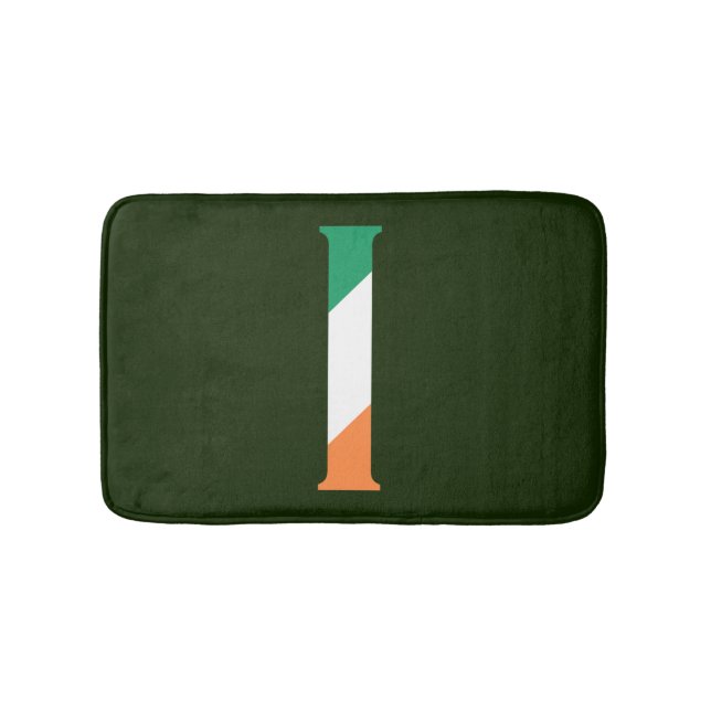Tapete De Banheiro I Monograma sobreposto à Irish Flag bmcnt (frente)