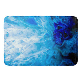 Tapete De Banheiro Ice Blue Crystal Gem Gemstone Agate Quartz