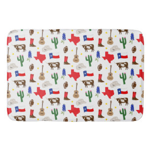 Tapete De Banheiro Ícones do Texas