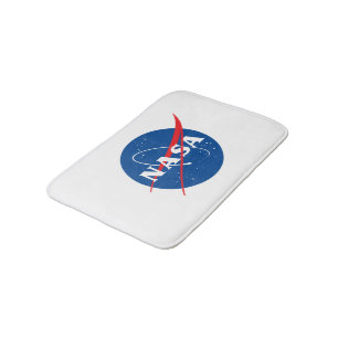 Tapete De Banheiro Iconic NASA Small Bath Mat (Rocket White)