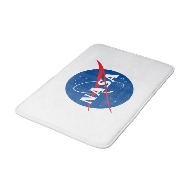 Tapete De Banheiro Icônica NASA Medium Bath Mat (Rocket White) (Angulado)