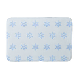 Tapete De Banheiro Icy Blue Snowflake Pattern Airbrush Style Art
