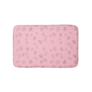 Tapete De Banheiro Idade atômica cor-de-rosa