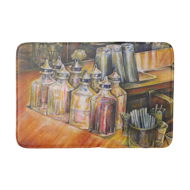 Tapete De Banheiro Ideografia da luz Ouro (Frente)