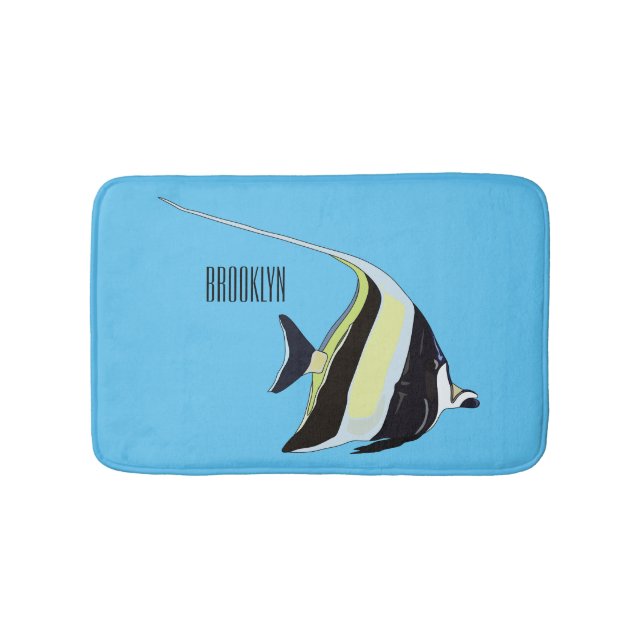 Tapete De Banheiro Idiota de desenho animado (frente)