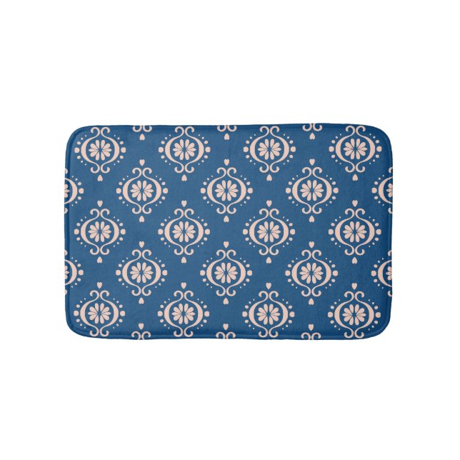 Tapete De Banheiro Ikat Geométrico Folklore Damask Ornament (frente)