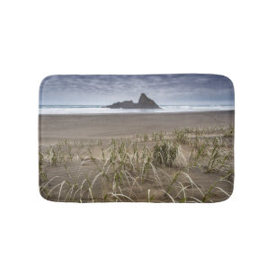 Tapete De Banheiro Ilha da praia   Panatahi de Karekare, costa oeste