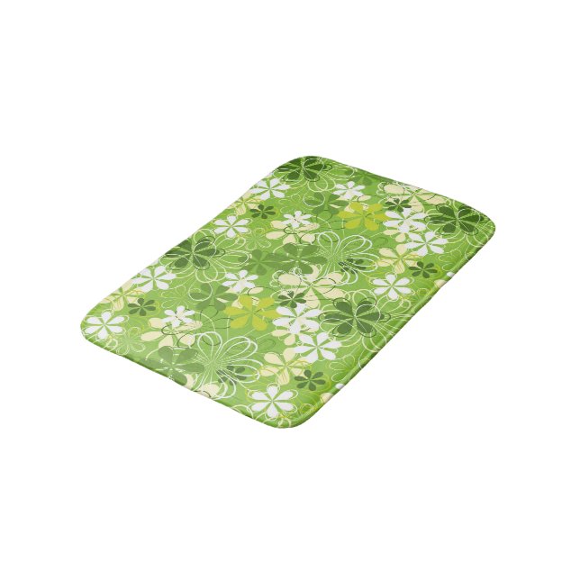 Tapete De Banheiro Ilustração Colorida Natureza Padrão Floral (Angulado)