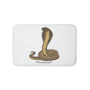 Tapete De Banheiro Ilustração de cobra da cobra castanha