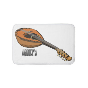 Tapete De Banheiro Ilustração de desenho animado de Mandolin