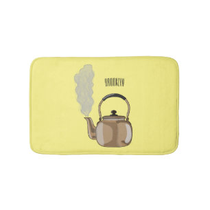 Tapete De Banheiro Ilustração de desenho animado de Stovetop ou de ch