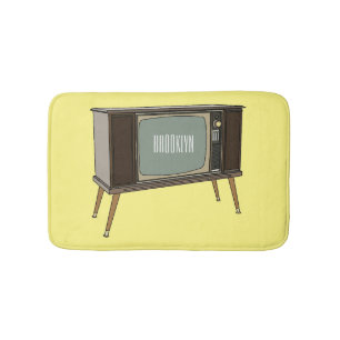 Tapete De Banheiro Ilustração de desenho animado de televisão