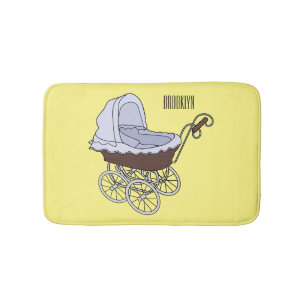 Tapete De Banheiro Ilustração de desenho animado do stroller