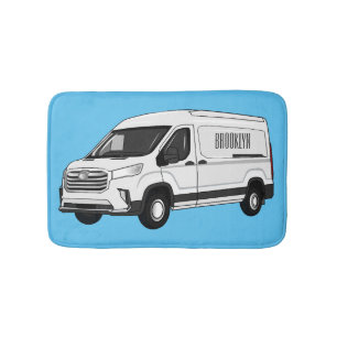 Tapete De Banheiro Ilustração de desenho de carrinha de entrega