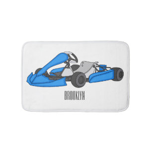 Tapete De Banheiro Ilustração de desenho de corrida de Kart
