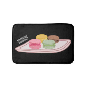 Tapete De Banheiro Ilustração de desenho de Macaron