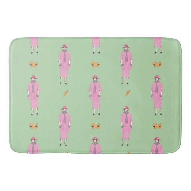 Tapete De Banheiro Ilustração de Moda dos anos 1910 (Frente)