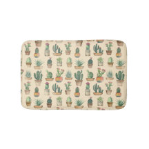 Ilustração de padrão botânico em cactos