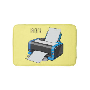 Tapete De Banheiro Ilustração do desenho da impressora