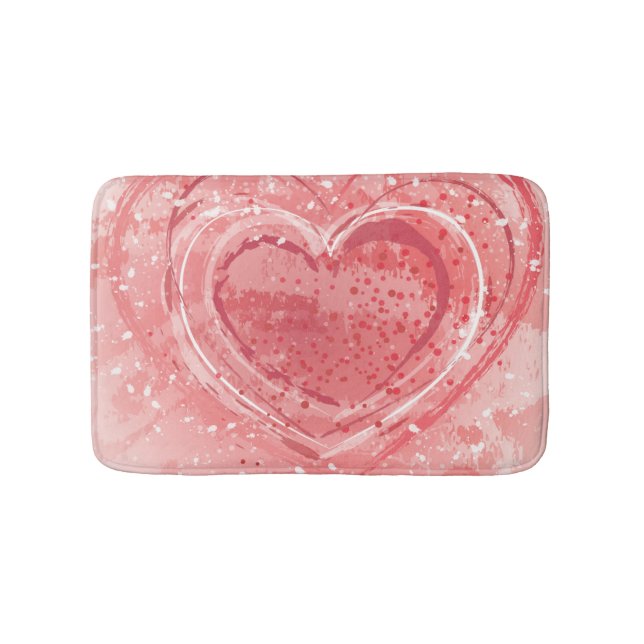 Tapete De Banheiro Ilustração do dia dos namorados (frente)