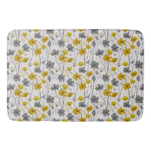 Tapete De Banheiro Ilustração floral, flores silvestres abstrato, mod