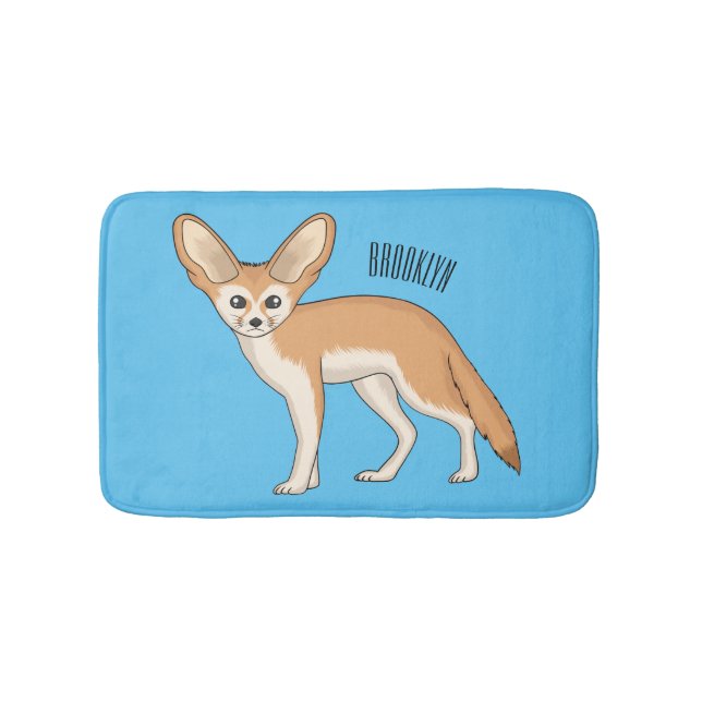 Tapete De Banheiro Imagem de desenho animado de fennec fox (frente)
