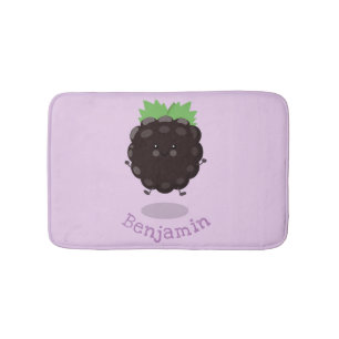 Tapete De Banheiro Imagem de desenho animado roxo de amora doce e fel