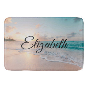 Tapete De Banheiro Imagem de uma praia em Sunrise Placemat