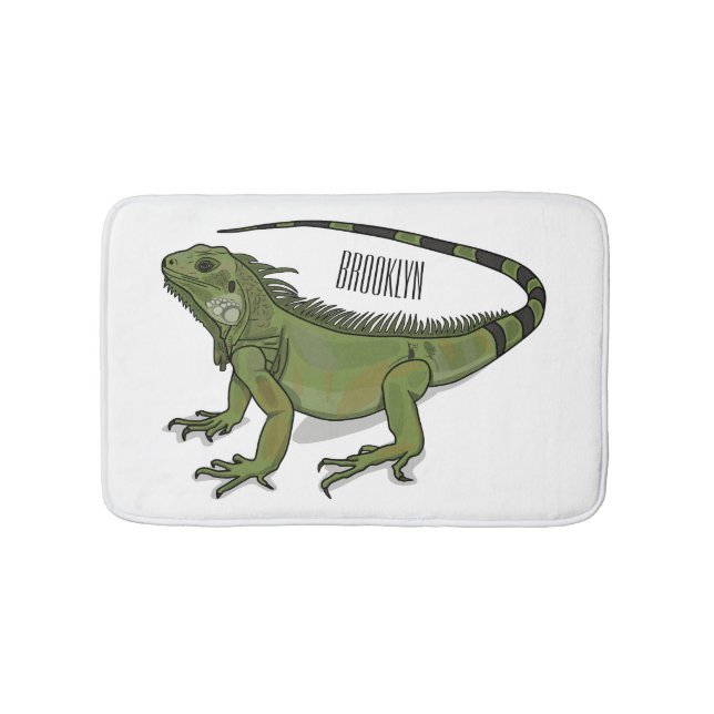 Tapete De Banheiro Imagem do desenho de Iguana (frente)