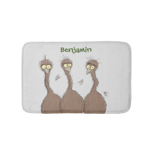 Tapete De Banheiro Imagem engraçada do desenho animado emu trio aust