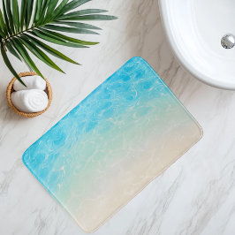 Tapete De Banheiro Imitação da areia da praia sob estilo de animação 