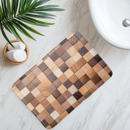 Tapete De Banheiro Imitação de Azulejo de madeira