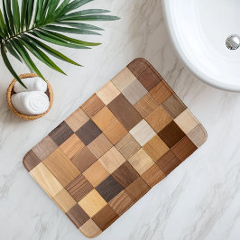 Tapete De Banheiro Imitação de Azulejo de madeira