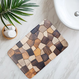 Tapete De Banheiro Imitação de Azulejo de madeira