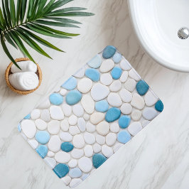 Tapete De Banheiro Imitação de Pebble Caminho Subaquático