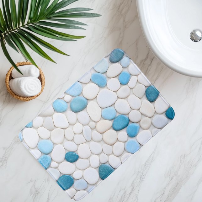 Tapete De Banheiro Imitação de Pebble Caminho Subaquático (Criador carregado)