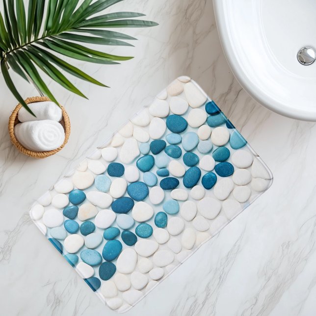 Tapete De Banheiro Imitação de Pebble Caminho Subaquático (Criador carregado)