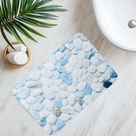 Tapete De Banheiro Imitação de Pebble Caminho Subaquático