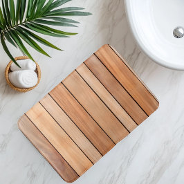 Tapete De Banheiro Imitação do Slat de Madeira