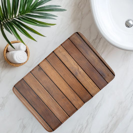 Tapete De Banheiro Imitação do Slat de Madeira