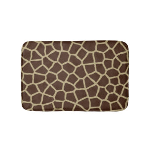Tapete De Banheiro Impressão animal Brown do girafa
