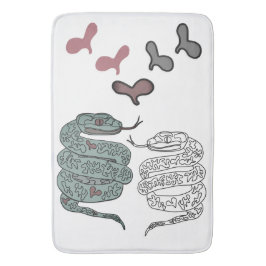 Tapete De Banheiro impressão cobra