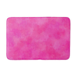 Tapete De Banheiro Impressão Coletor de Aquarela Rosa