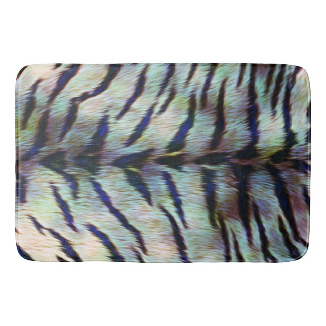 Tapete De Banheiro Impressão de Pele de Tigre Elétrico