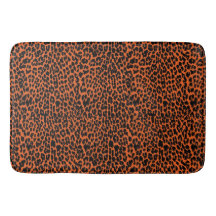 Impressão de Pele-Leopardo Laranja