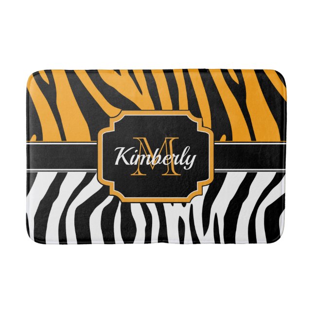 Tapete De Banheiro Impressão de Zebra Cura (Frente)