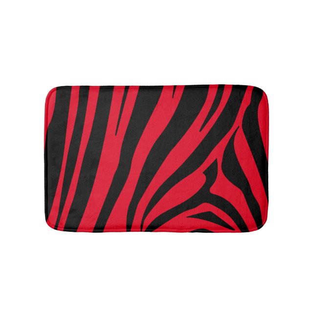 Tapete De Banheiro Impressão de zebra personalizável (frente)