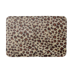 Tapete De Banheiro Impressão do leopardo