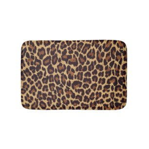 Tapete De Banheiro Impressão do leopardo