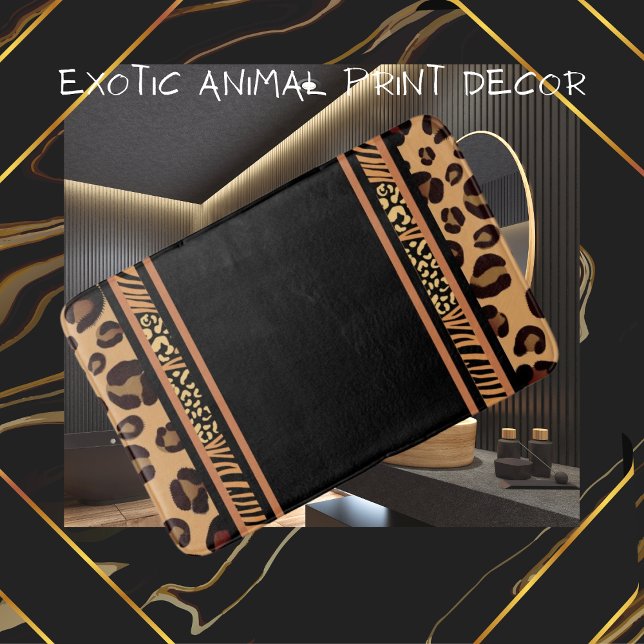 Tapete De Banheiro Impressão em animais leopardo (Criador carregado)